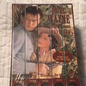 John Wayne Westerns VHS Set, New